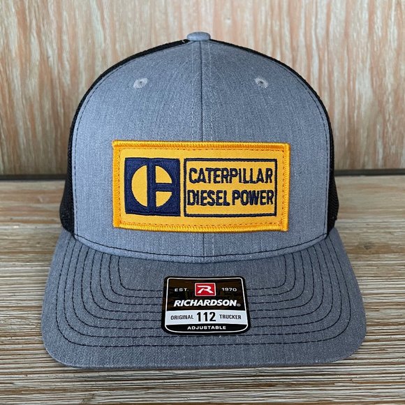Vintage Caterpillar CAT Diesel Power Block C Patch Hat - New Richardson 112 Cap - Picture 3 of 10